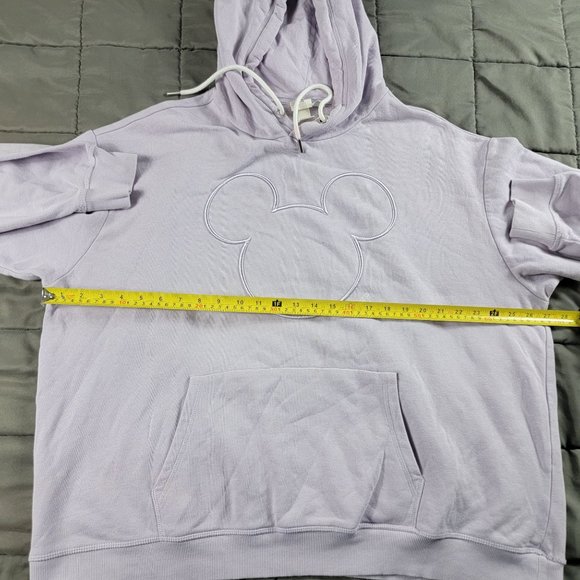 H&M Disney Womens XL Lavender Purple Pullover Sweater Mickey Mouse Casual - Picture 6 of 9